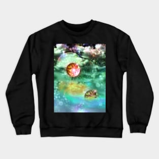 fantasy comet landscape Crewneck Sweatshirt